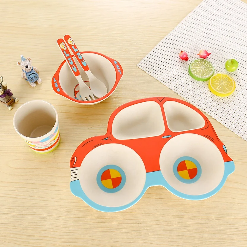 2022 Aohea Chinese Natural Plastic Bamboo Fiber Bowl Biodegradable Dinnerware Sets