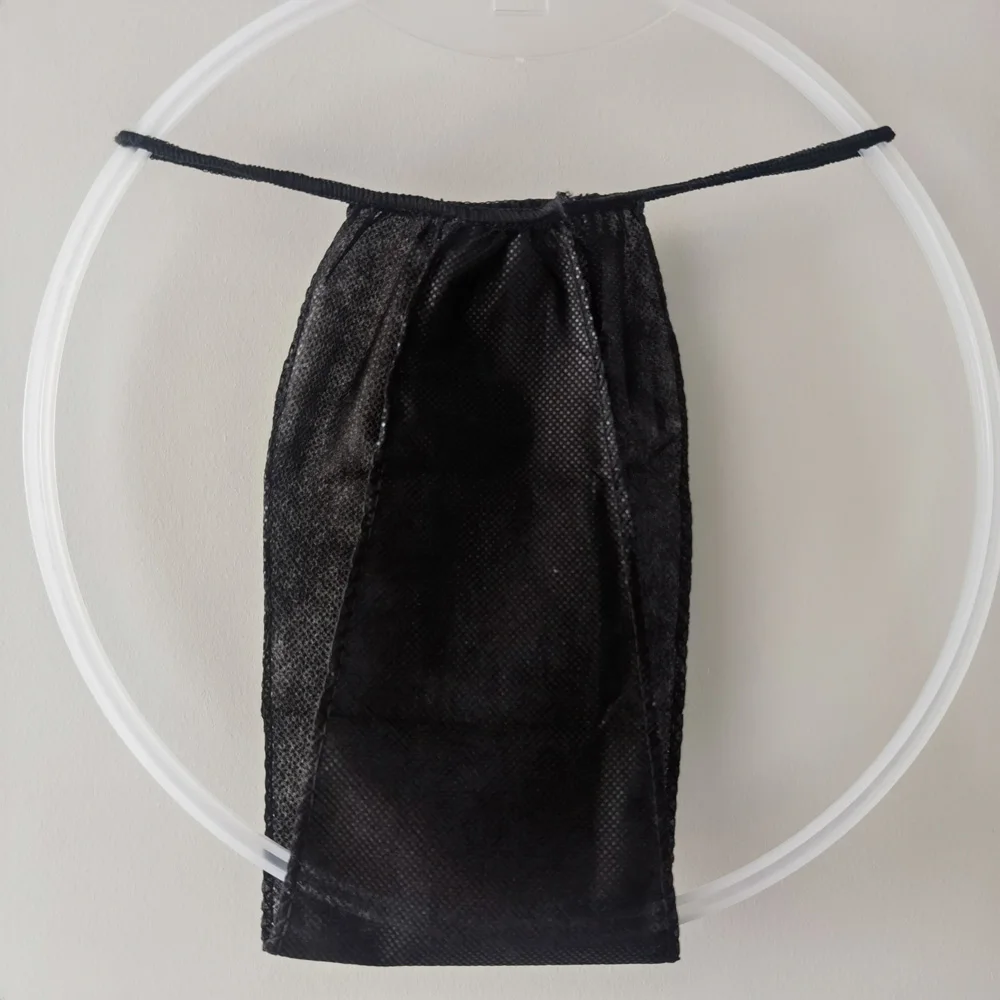 Disposable Women Bra and Underwear Panties Set Disposable G-String Thongs Non-Woven Women Spray Tanning and Spa