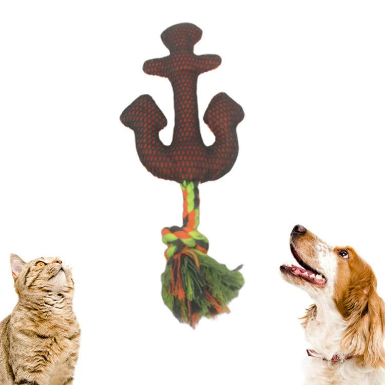 Customized good price Wholesale dental custom rope plush dog toys