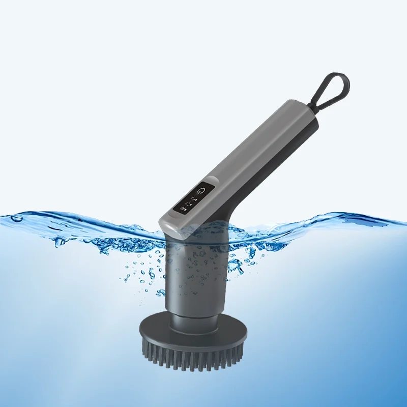 Detachable Handle Electric Spin Scrubber Bathroom Cleaning Brush 3 Speeds Multi-Direction Rotating Cordless Clean Tool Brush