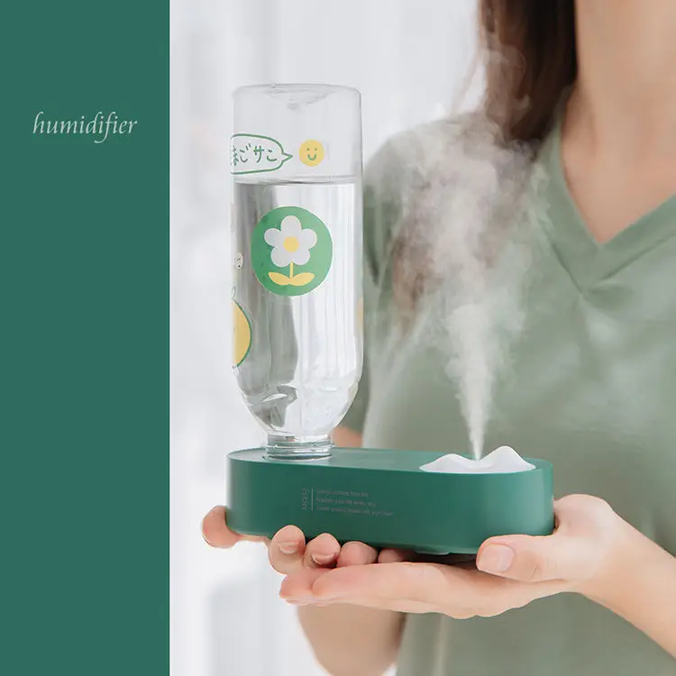 Mini Personal Water Mist Maker Fogger Ultrasonic Rechargeable Usb Air Face Humidifier with any bottle of water