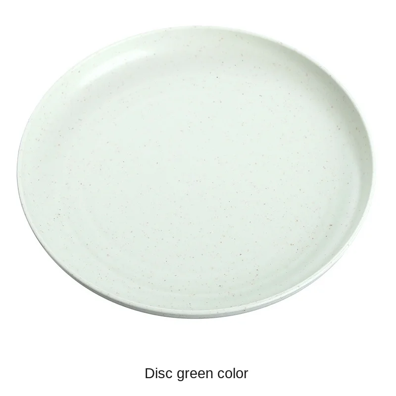 Домашняя простая пластиковая тарелка из пшеничной соломы для костей мусора круглая Квадратная с чистым тоном окуня