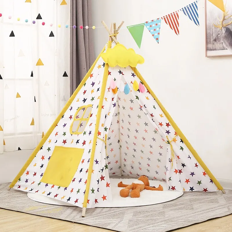 Large Teepee Tent For Kids Play Tent Child Portable Home Indoor Outdoor Games Tipi Play House Baby Toys Wigwam for Children