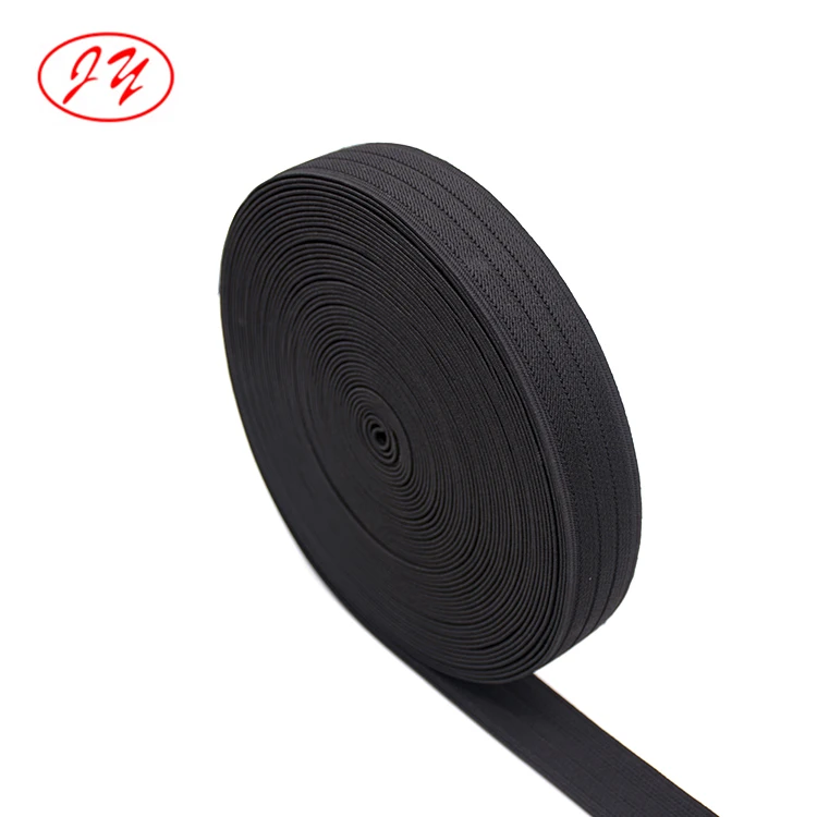 Elastic Webbing Tape 1 Inch Wide Knit Spool Heavy Stretch High Elasticity Band Polyester Woven Webbing
