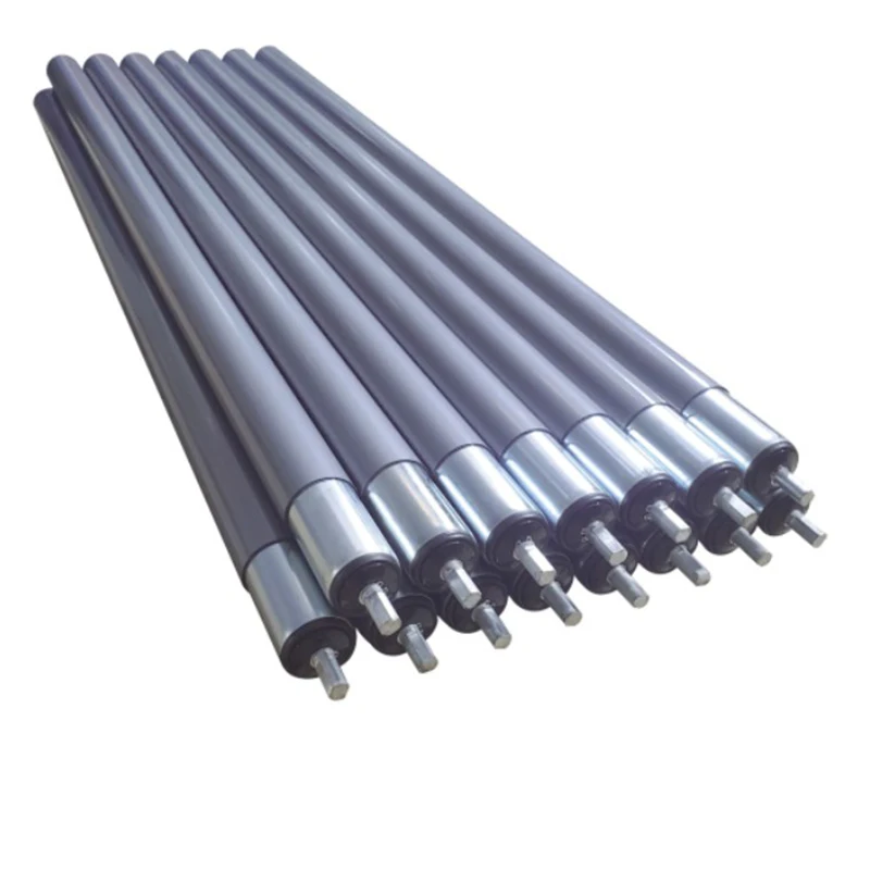 Brushless Motor Drum for Roller Curving Belt Conveyors, Poly vee, spring loaded Hex Shaft Roller drives