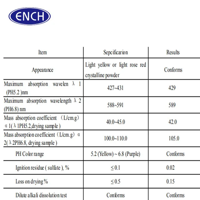 
Bromocresol purple CAS115-40-2 PH indicator 