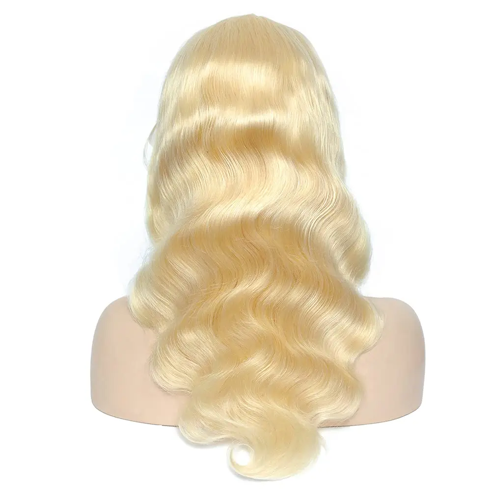 
613 13x4 Lace Front Wig Body Wave Human Hair Wigs for Women Virgin Blonde Lace Frontal Human Hair 