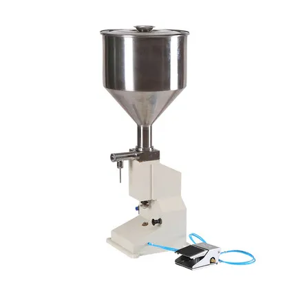 A02 5-50ml High Accuracy Table Top Washing Liquid Pneumatic Cream Paste Filler Small Juice Sachet Filling Machine