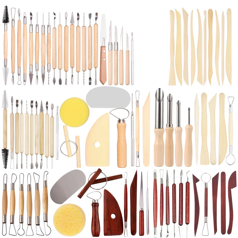Professional Hot Sale Multifunctional Clay Tool Scraping Set Polymer Pottery Sculpting Tools Kits