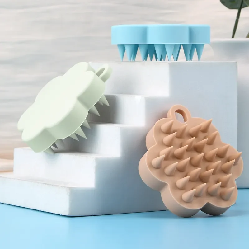 Professional Silicone Shampoo Brush Household Hair Scalp Massager Shampoo Hair Brush For Hair Growth