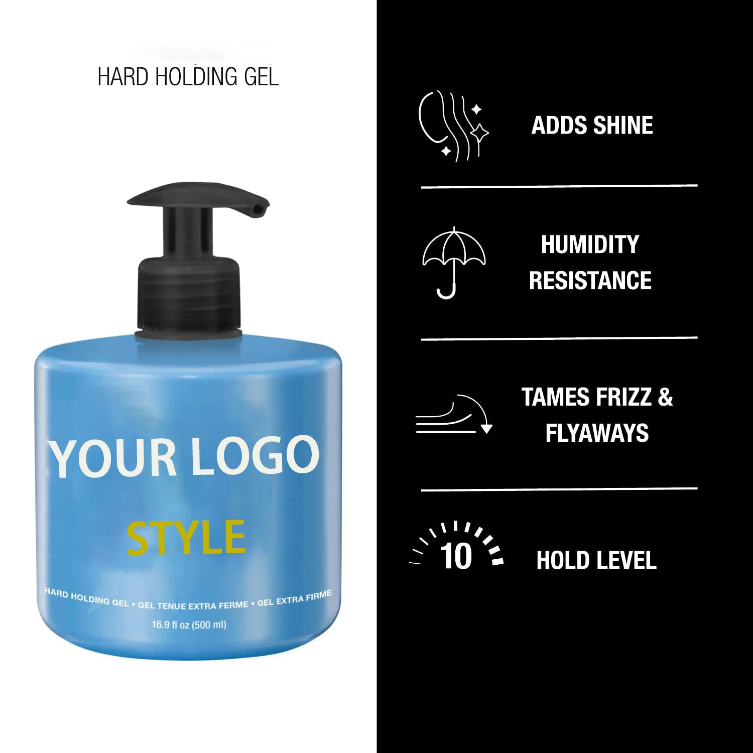 Hot Selling Hair Styling Gel For Men Professional Salon Moisturizing And Strong Hold Styling Hair Gel Wax