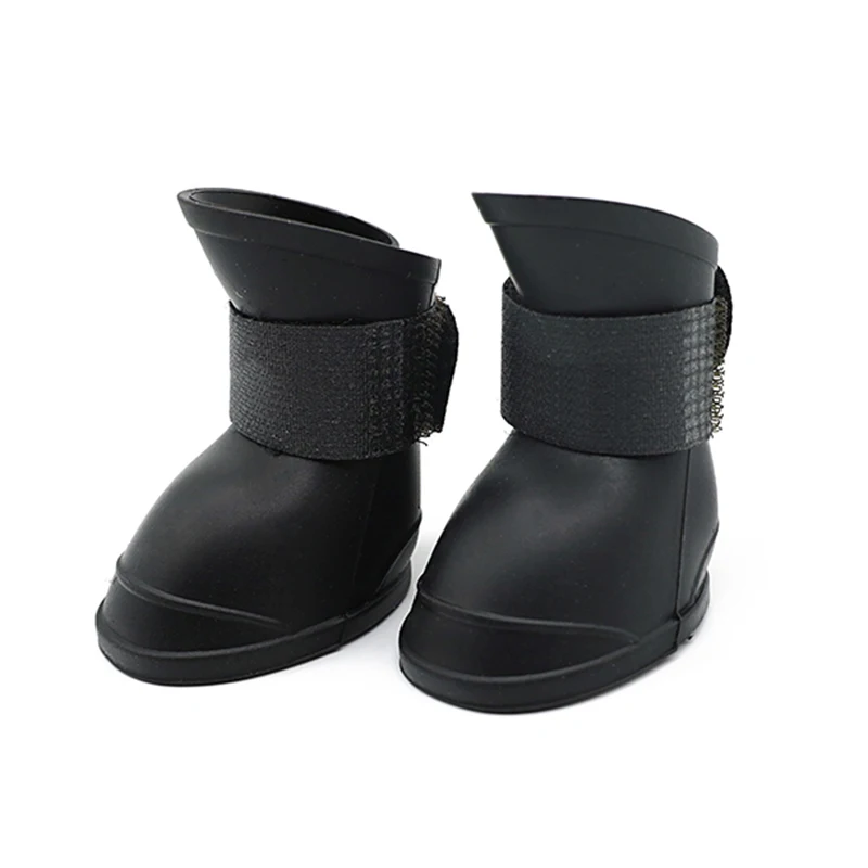 Pet Waterproof Protection Shoes Outdoor Silicone Rubber Rain Dog Shoes