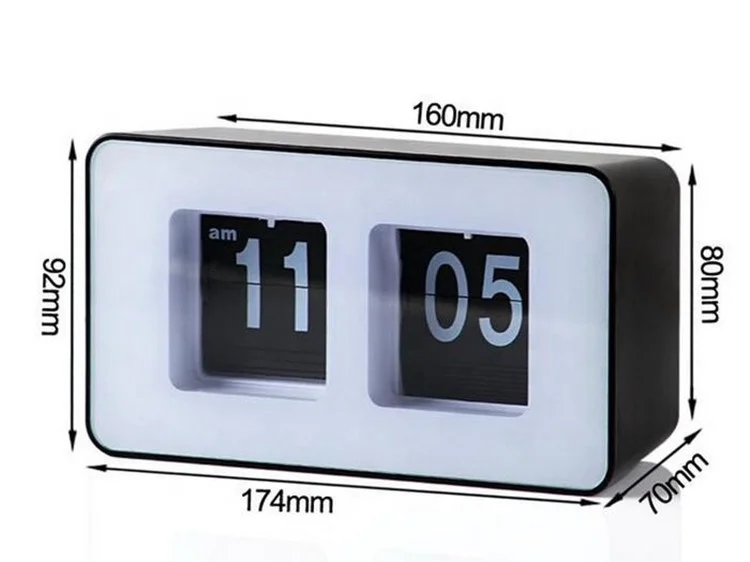 KH-CL086 AA батарея страница поворотный стол номер флип-будильник