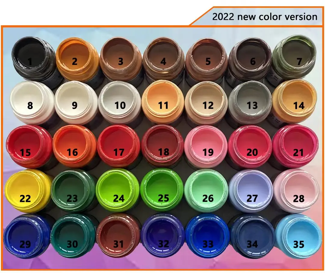 Advanced series water based polyurethane edge ink different colors raw edge leather edge paint