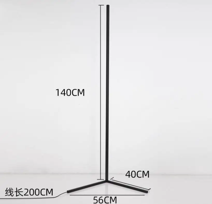 New 2022 led Warm white  floor lamp stand lamp for bedroom lamp remote/BT APP control