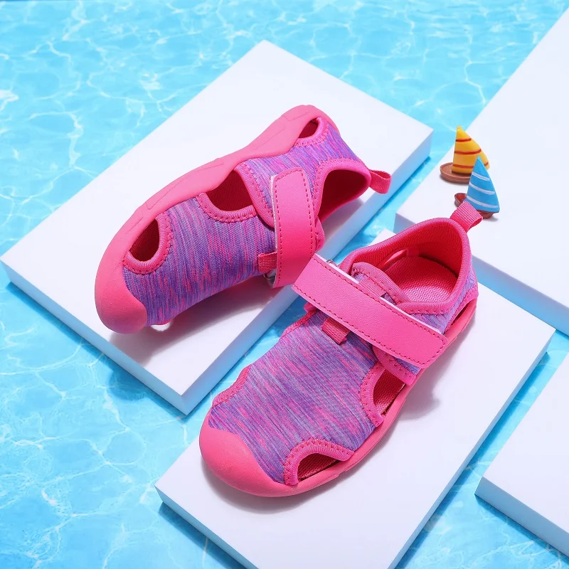 Sandals For Toddler Girl Children Fashion Comfortable Breathable Netcloth Casual Shoes Boys Water Sports Sandals Age 1-8 Years