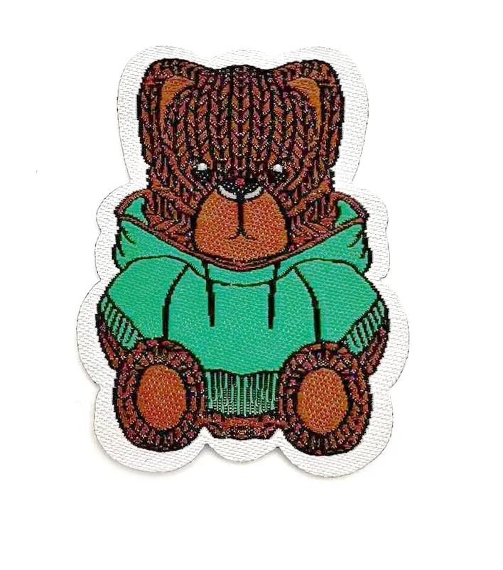 Wholesale Chenille Embroidered Badges Custom logo Embroidery Patches with Iron On Backing