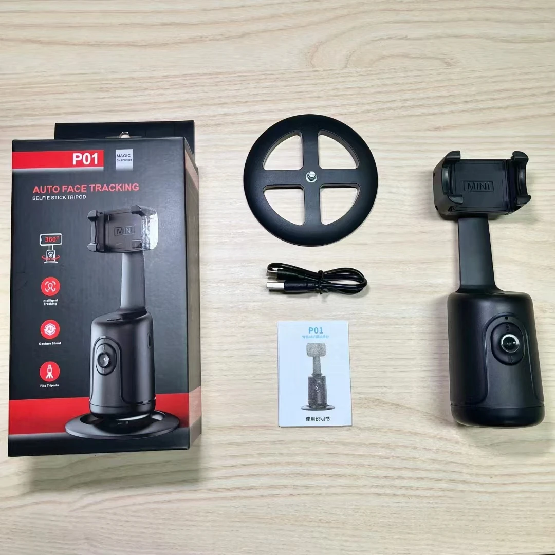 Vlogging Kit P01 стабилизатор Подвеса 360 вращения Авто отслеживание лица держатель для мобильного телефона L16 штатив для селфи