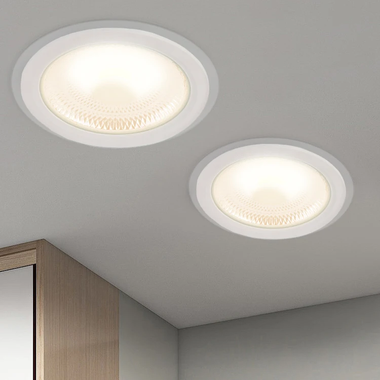 7w 12w 18w 24w 30w 3000k 4000k 6000k recessed anti-glare led downlight recessed down lights led ceiling light downlight