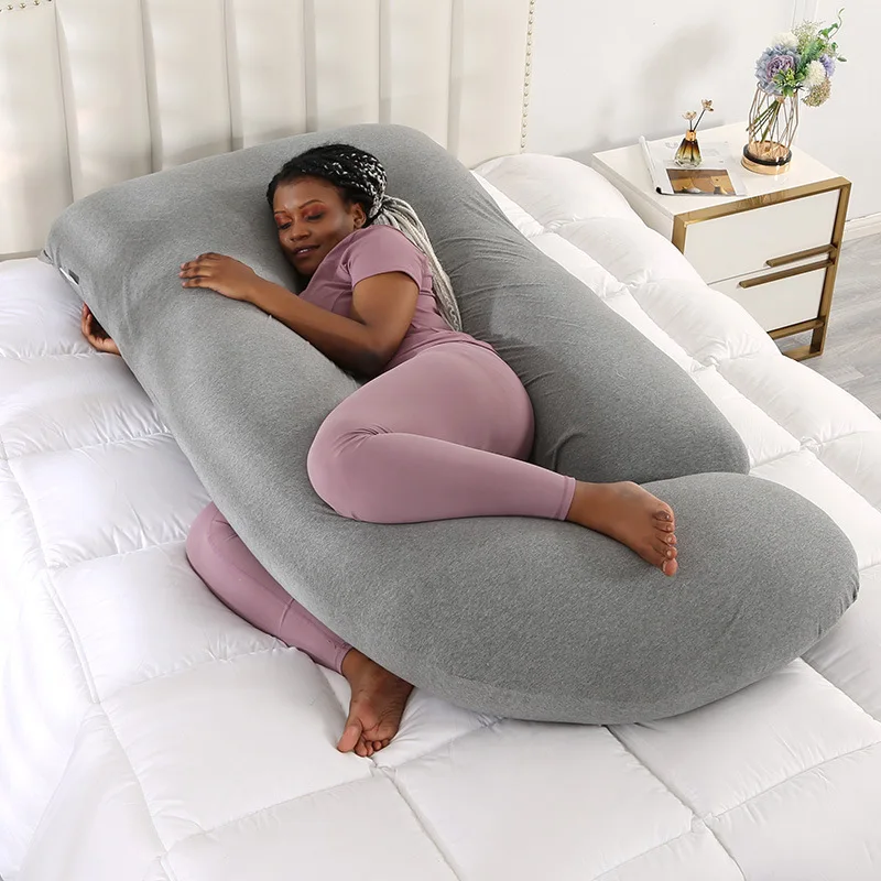 Подушка J-образной формы для беременных и кормящих матерей