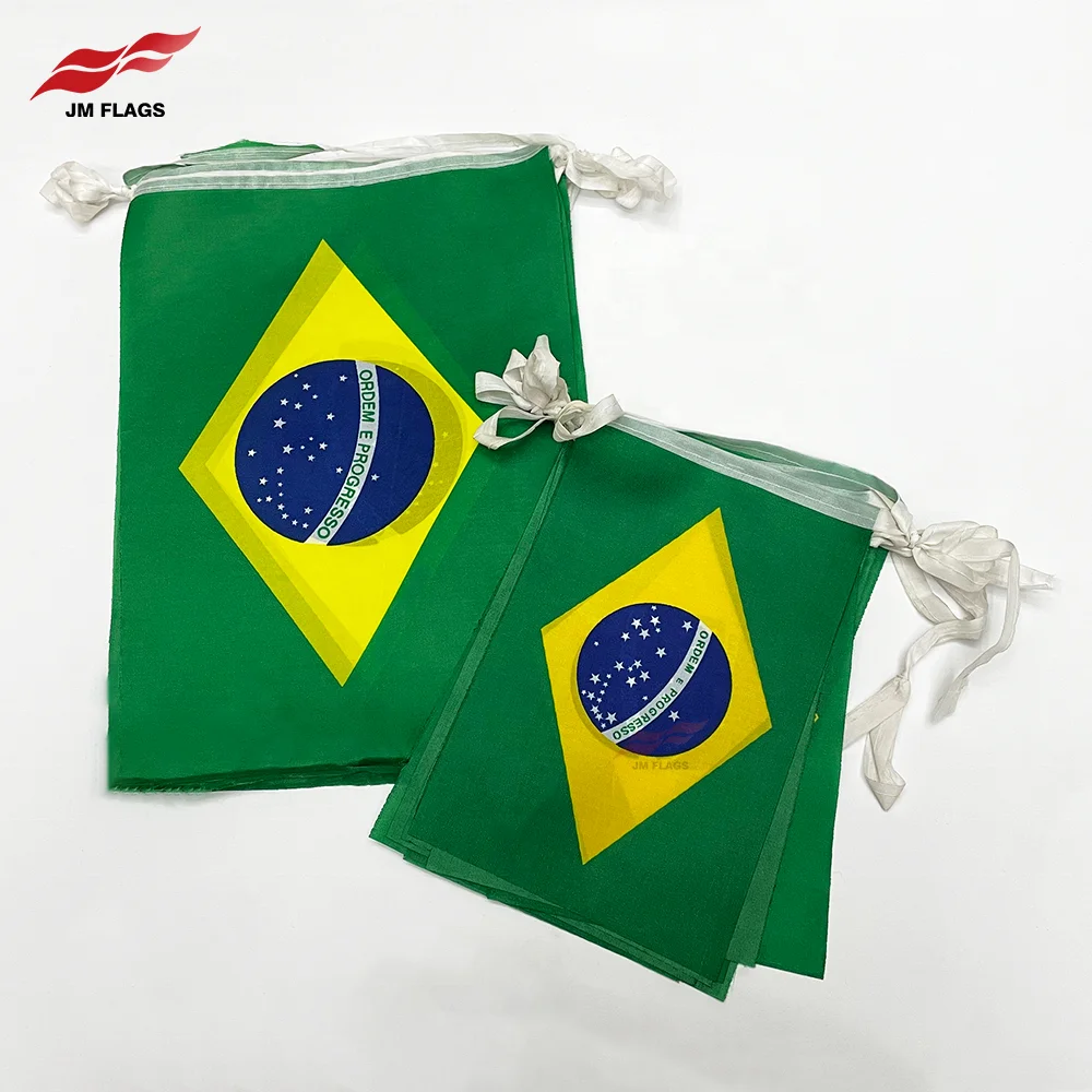 stock Brazil Flags Banners Bar Events Promotion Custom Brazil String Flags