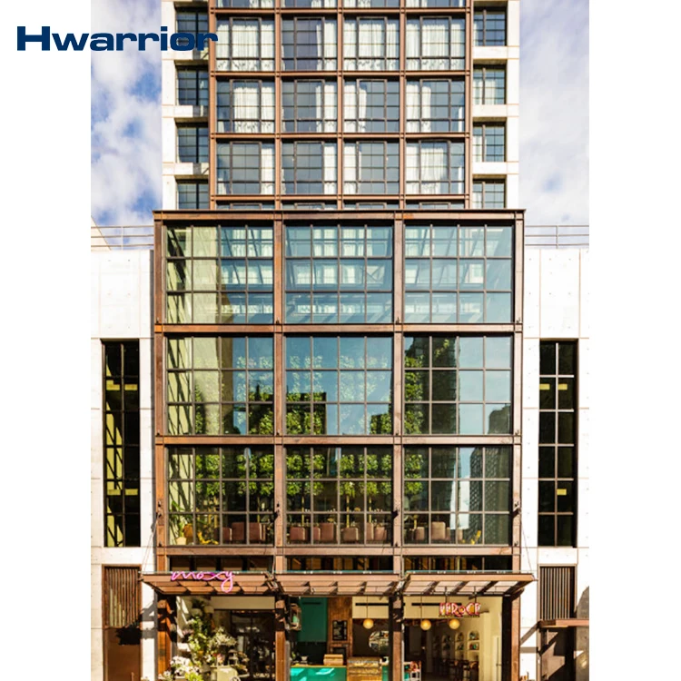 Hwarrior design series stone cladding flexible clay wall tile appearance with aluminum panel facade