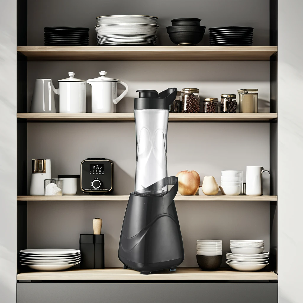 Portable Personal Blender Mini Handheld Variable Speed Juicer Stainless Mixing Bowl Push Button Controls BPA-Free German