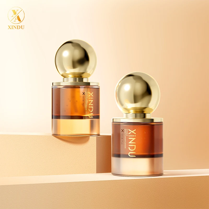 30ml 50ml Cream Foundation Lotion Pump Bottle  Empty Glass Oil Spray Serum Lotion Pump Bottle With Gold Pump Head