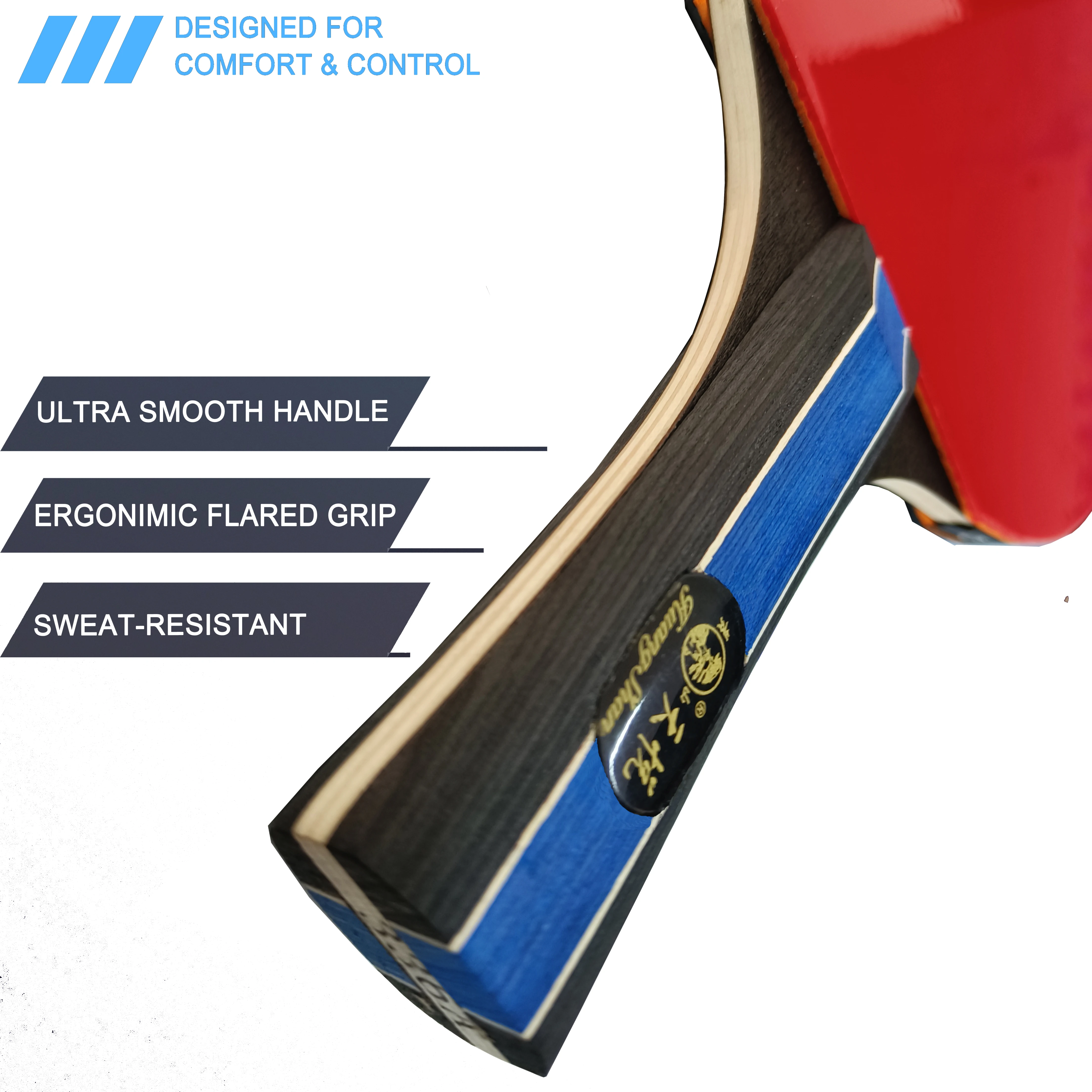 4 Player Pro Premium table tennis Set of 4 bats 8 Balls with 1 Portable case Bag pingpong paddle table tennis racket