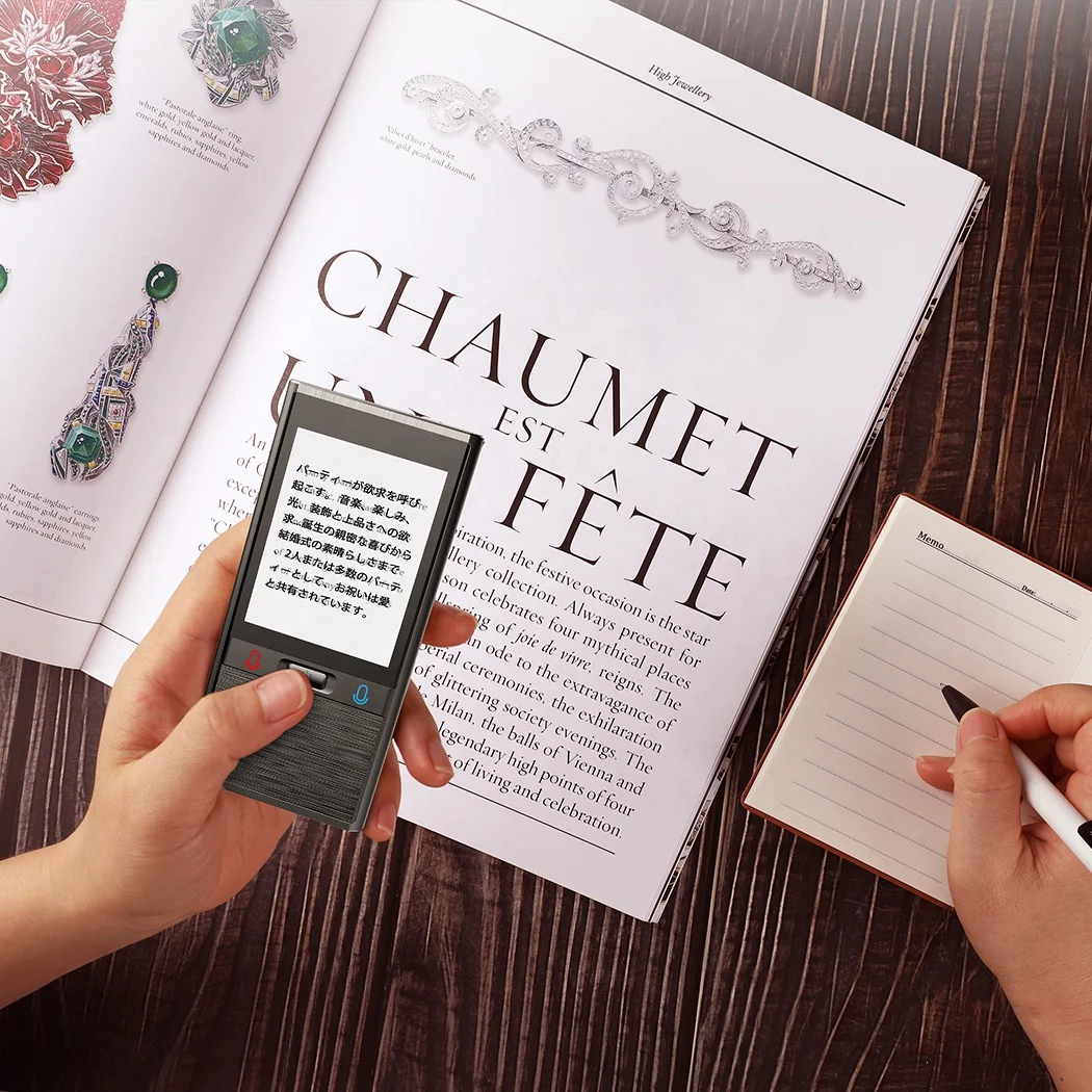 OEM Design Pocket Two-Way Voice Translator Vormor T9 Metal 106 Language Real-Time Smart Instant Language Translator for Business