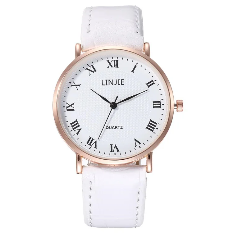 
Hot Sale 12 Roman Numerals Ultra-thin Leather Watches Private Label Watch For Women 