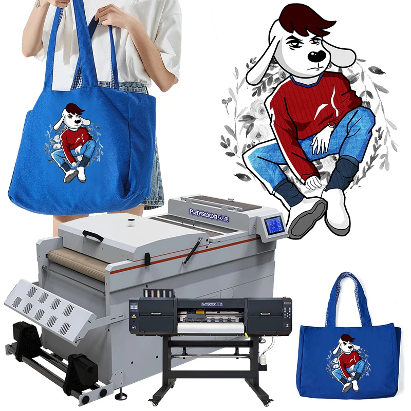 Best-Selling High-quality Textile Pigment CMYK White Ink DTF Printer Powder Shaker Machine for Transferring on Bags Shoes Sleeve