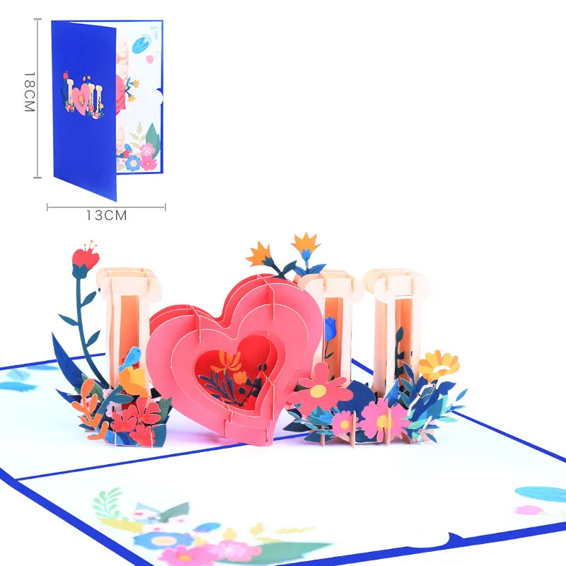 Ychon 3D Invitations with Envelopes Watercolor Cards for Your Wedding Bridal Shower weeding card wedding invitation box