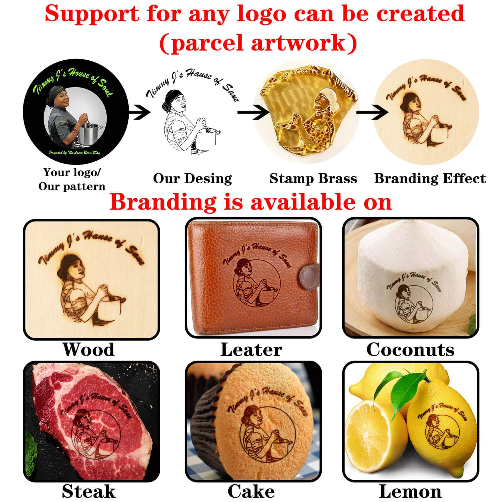 Handheld Leather Stamping Machine Wood Bronzing Machine Hot Foil Stamp Logo copper Mold Branding Cake Branding Machine