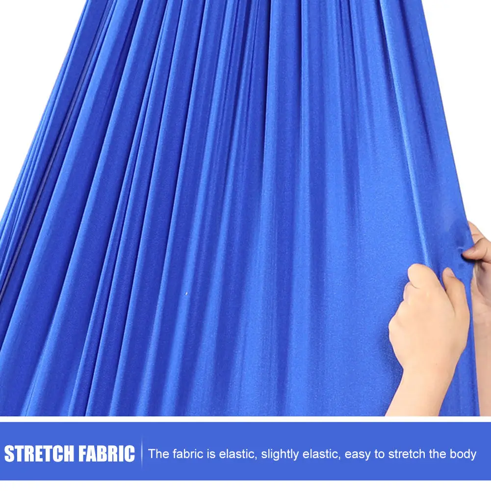 DECELEVEN Aerial Silk Yoga Swing Aerial Yoga Hammock Therapy Therapy Sensory Swing Hanging Seat Elastic Cuddle Hammock