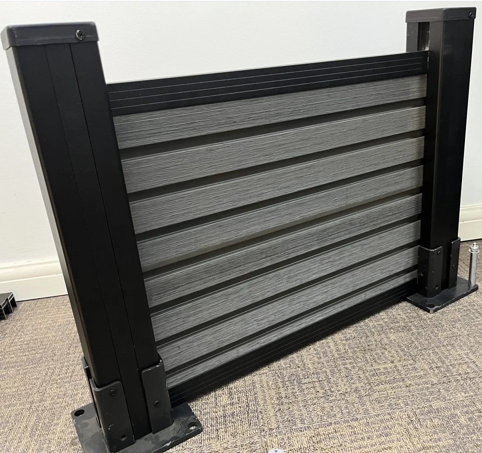 Wood Plastic Composite Boards Panel for houses courtyard wpc fencing panel Pergola Patio Balcony Waterproof  Garden fence