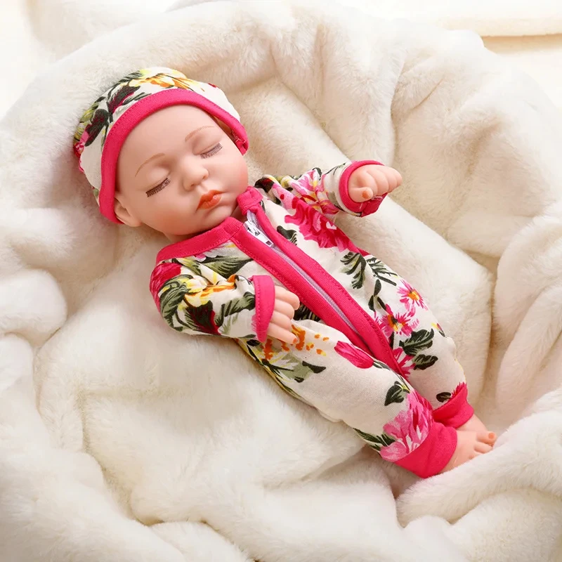 12 дюймов новая кукла реборн 30 см Реалистичная девочка Bebe Baby Doll с модной одеждой гладкая мягкая кожа виниловые детские игрушки куклы подарок