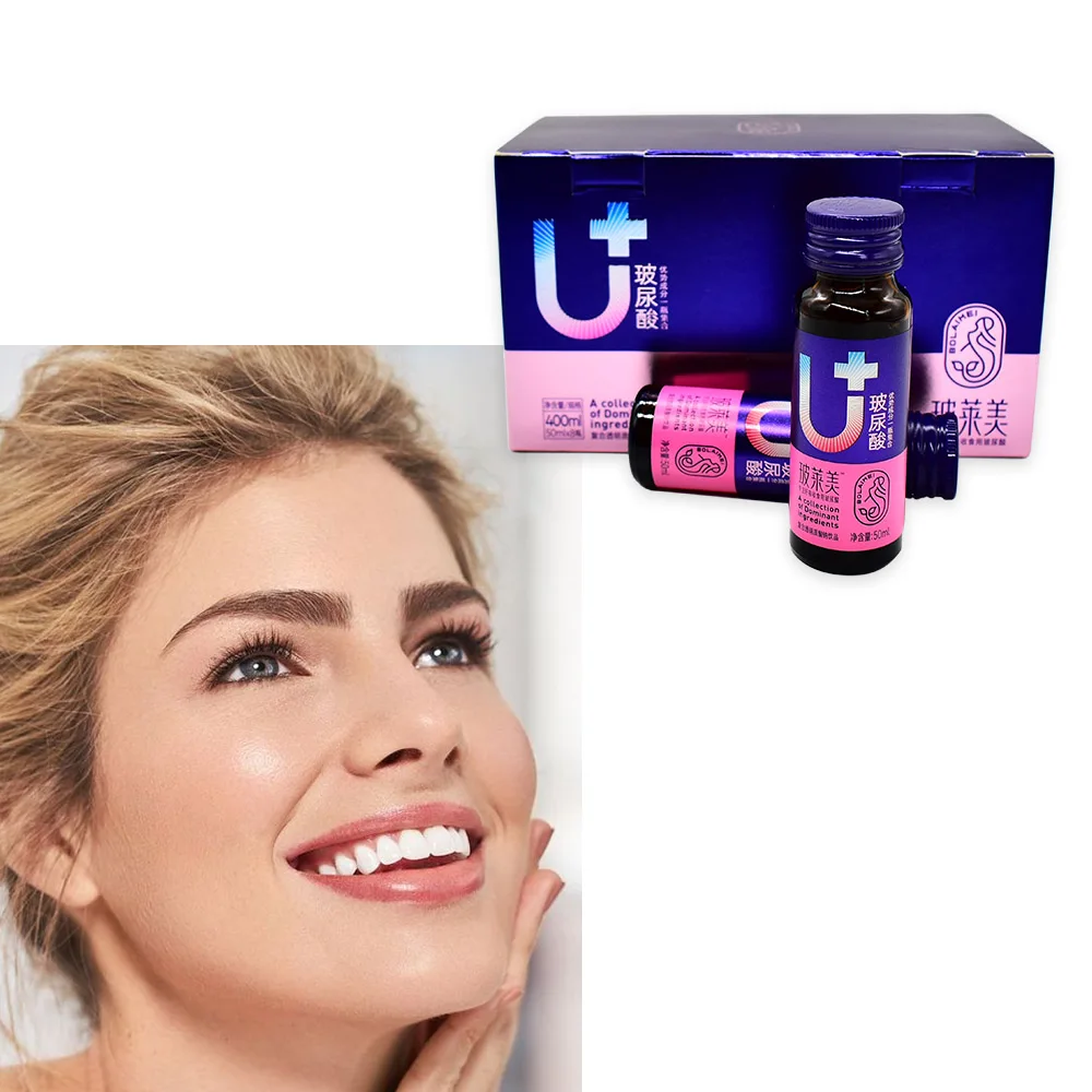 Hyaluronic acid collagen skin lightening liquid drink vitamin c health supplement HA