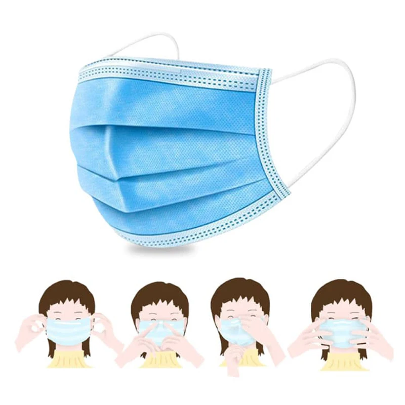 Wholesale Hospital ASTM Level 3 Medical Surgical Masks Disposable 3 Layers Logo Custom Face Mask