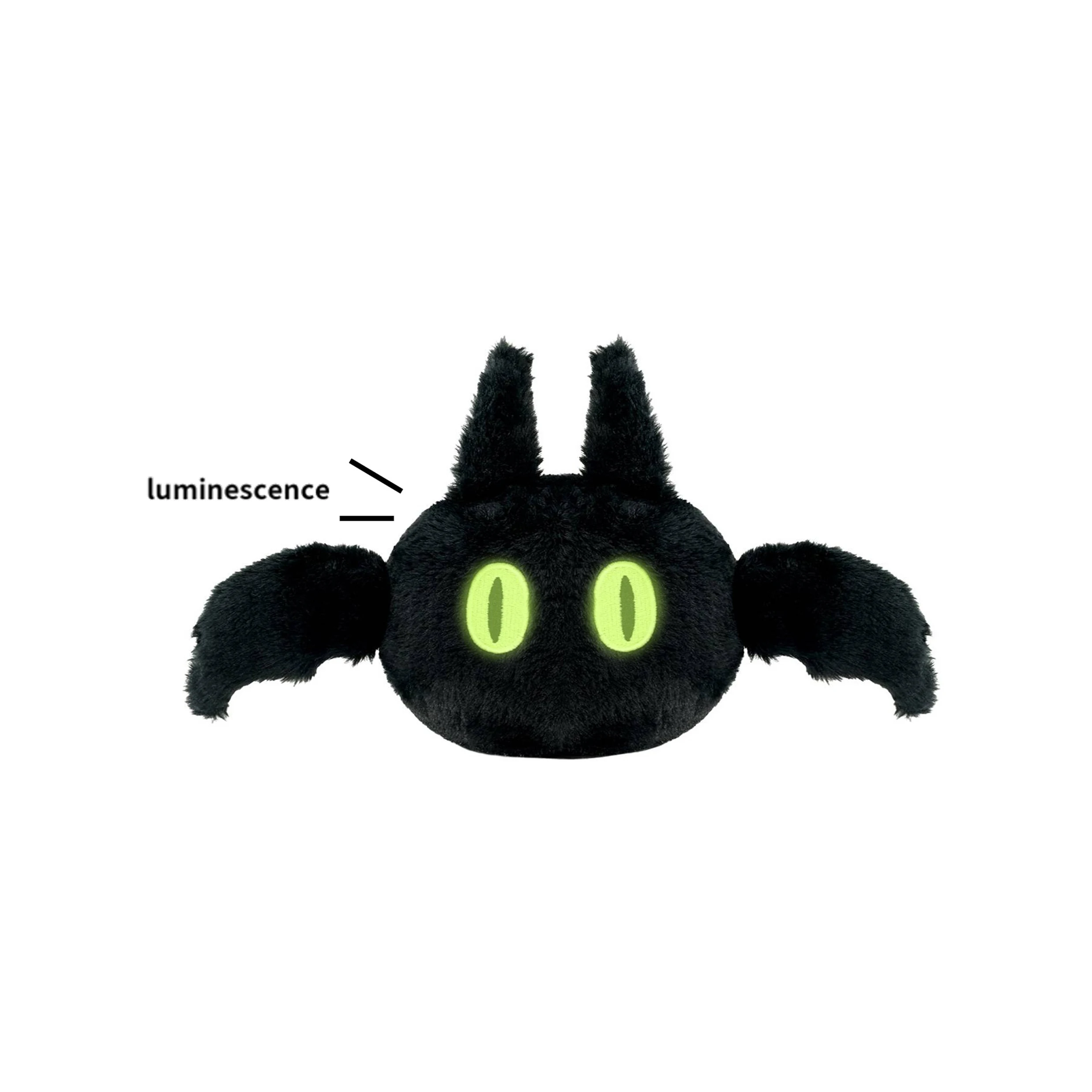 Custom Pillow Toy Glow In The Dark Bat Plush Animal Luminous Stuffed Toys for daily play promotion