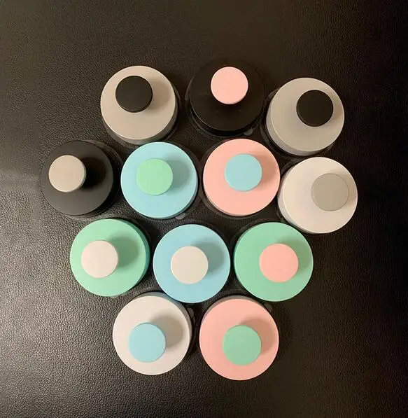 Colorful Reusable Self Adhesive Heavy Duty Vacuum Suction Cup Bath Hook Kitchen Bathroom Round Hooks