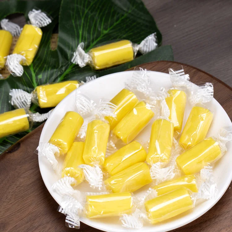 Bulk candy snack durian soft candy with oem package