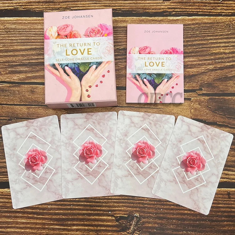 Custom Card Deck Tarot Oracle Cards Affirmation Coloring Books with Box Print