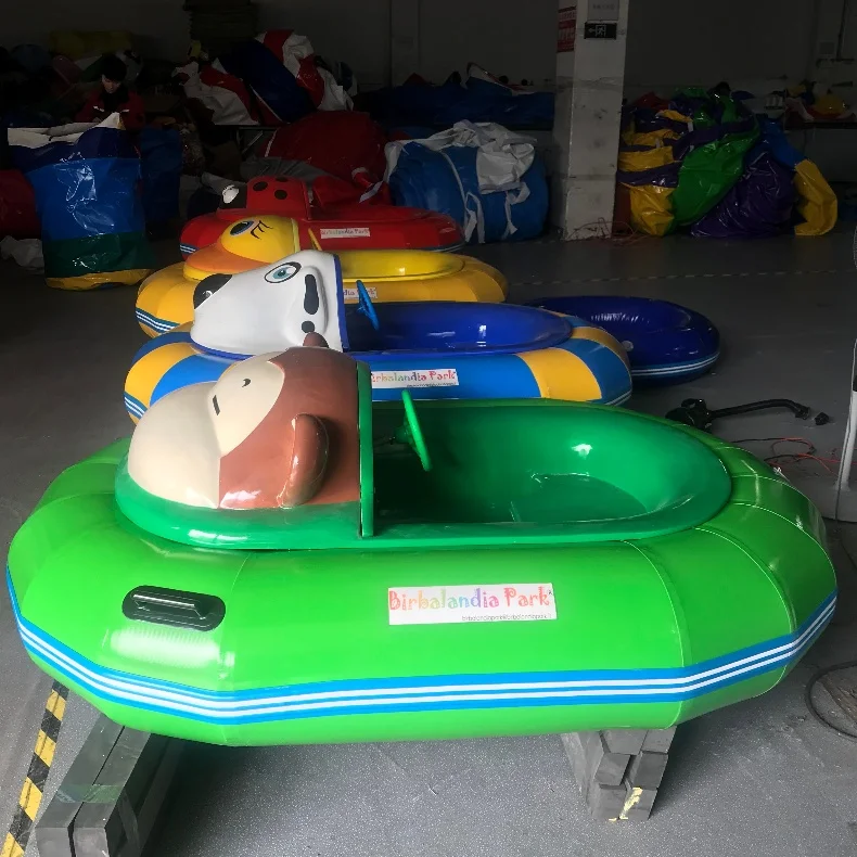 Cheap price different animal style fiberglass inflatable aqua lake bumper boats for sale