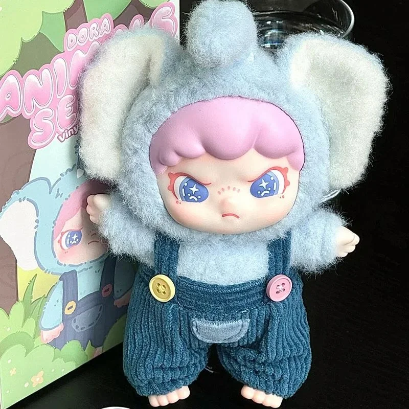 DORA Animals Series Vinyl Plush Doll Blind Box Toy Mystery Box Cute Action Figure Desktop Model Kawaii Kawaii Anime Figure Gift