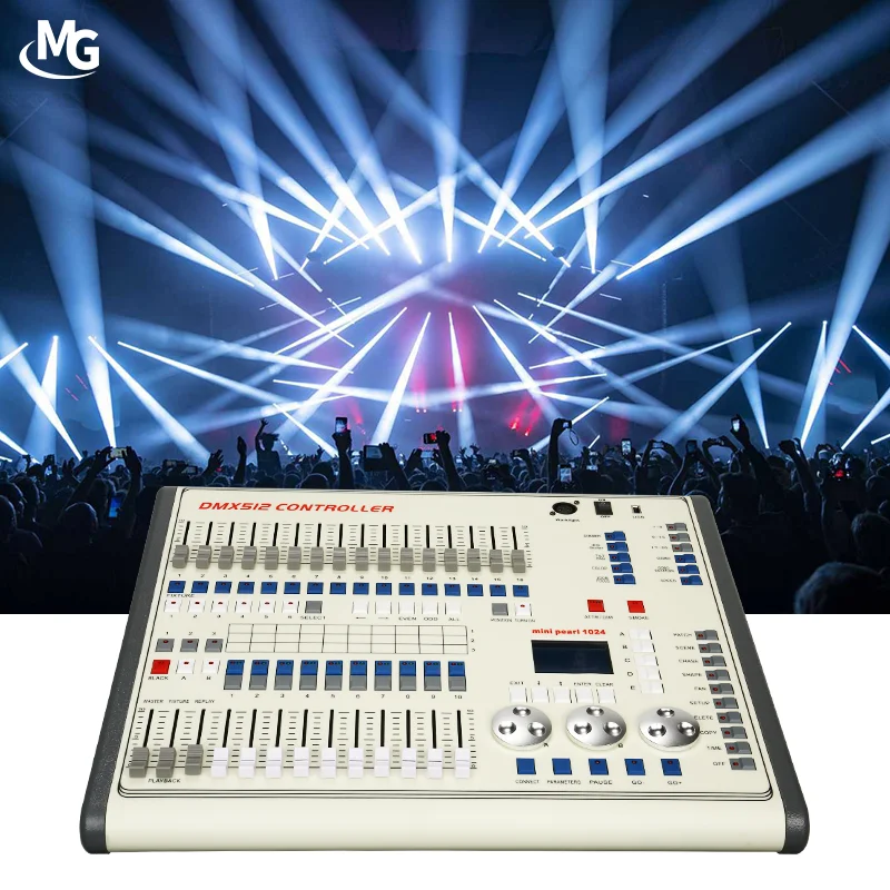 DMX 512 Console Light Controller MiNi Pearl 1024 Stage Lighting Effects Console For Wedding Disco Nightclub DJ Equipment