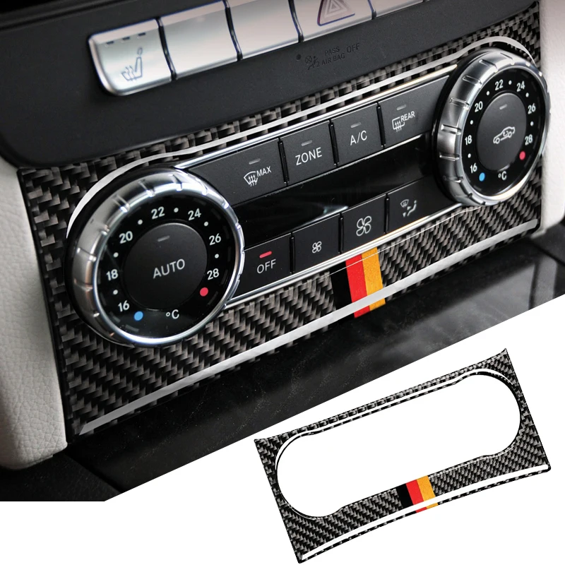 Для Mercedes W204 C Класс 2011-2013 из углеродного волокна внутренняя отделка наклейка кондиционер на выходе рама автомобиля аксессуары