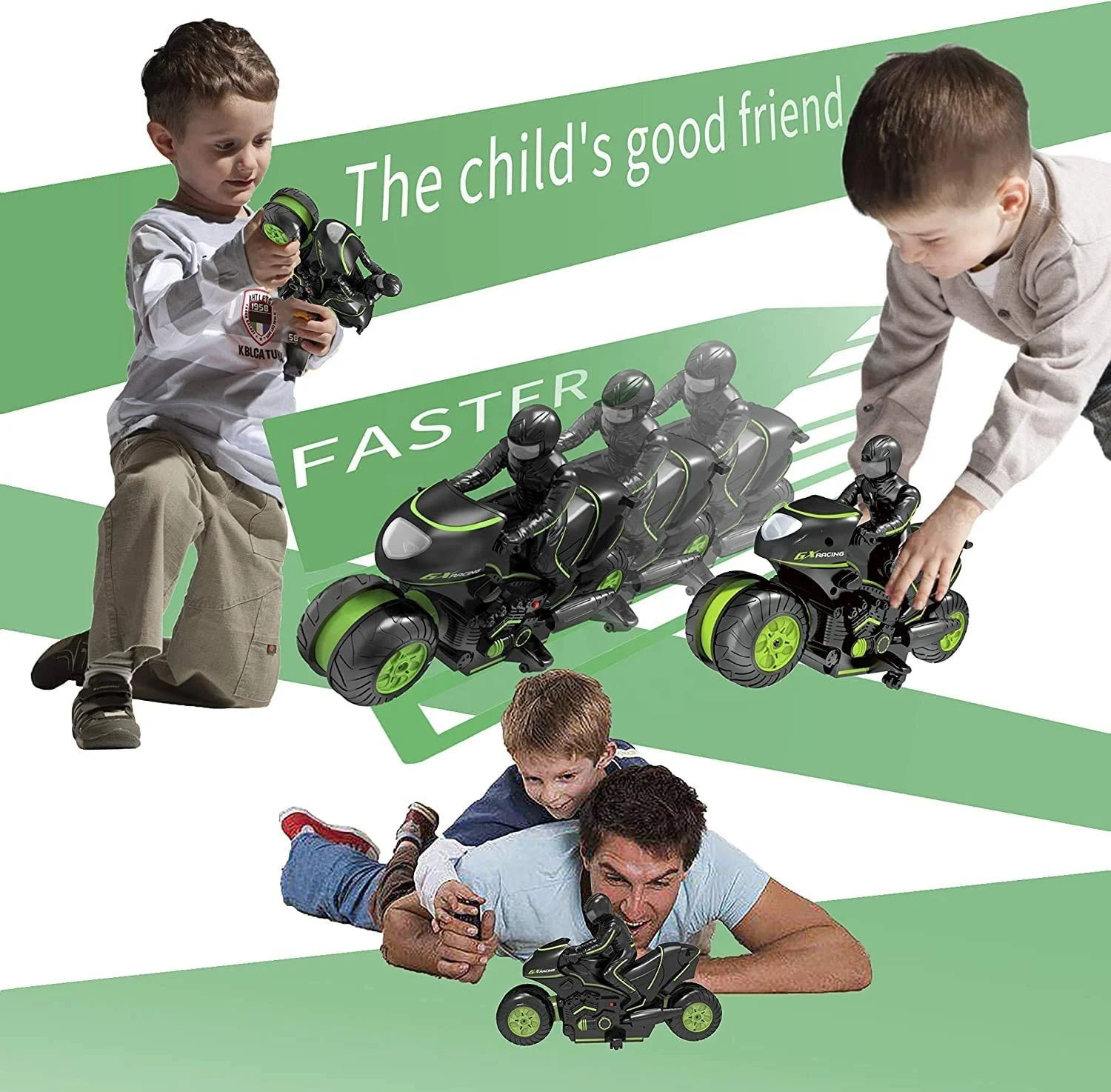 Hot selling remote radio control rc cars for kids adult with 2.4Ghz stunt 360 rotate motorcycle toy drift