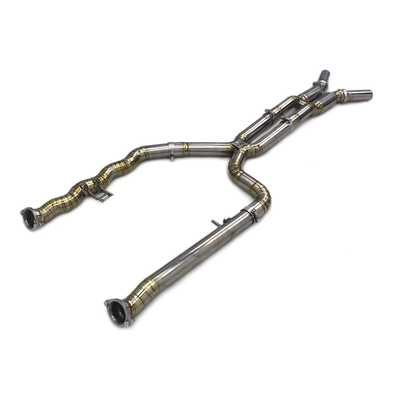 OEM Titanium Equal Length Mid Pipe For BMW M3/M4 G80/G82 3.0T 2021-2023 Dual Resonator Auto Exhaust Pipe