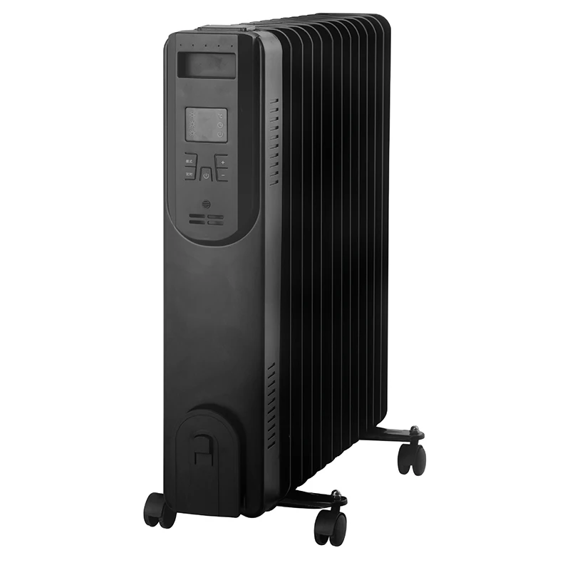 LW-7 FINS Oil Fan Heaters PTC Electric 1500W - 2500W 110V/220V Longwell CN;ZHE Metal + Plastic Customized Plugs